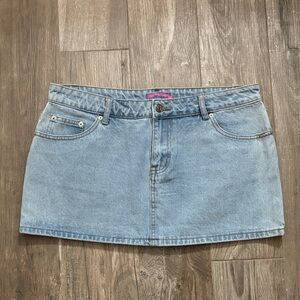 Edikted Denim Mini Skirt